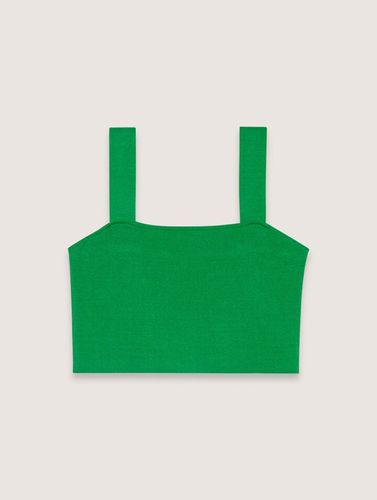 Crop Top En Maille - Vert - Maje - Maje - Modalova