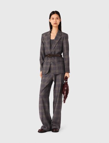 Veste De Tailleur À Carreaux - Maje - Modalova