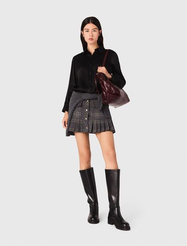 Chemise En Soie - Noir - Maje - Maje - Modalova