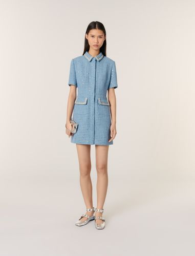 Robe Courte En Tweed À Sequins - Maje - Modalova
