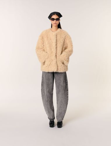 Manteau Court En Fausse Fourrure - Maje - Modalova