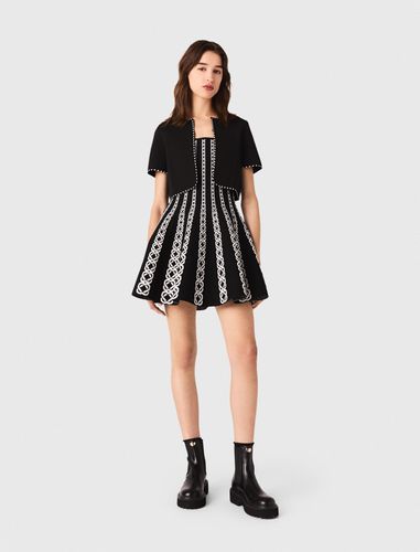 Cardigan Court - Noir / Ecru - Maje - Maje - Modalova