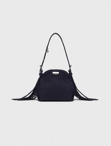 Sac Miss M Micro En Denim - Bleu - Maje - Modalova