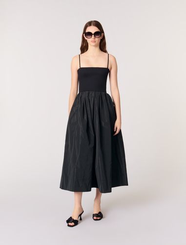 Robe Bustier En Maille Et Taffetas - Maje - Modalova