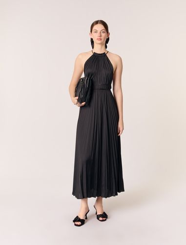Robe Longue Satinée Plissée - Maje - Modalova
