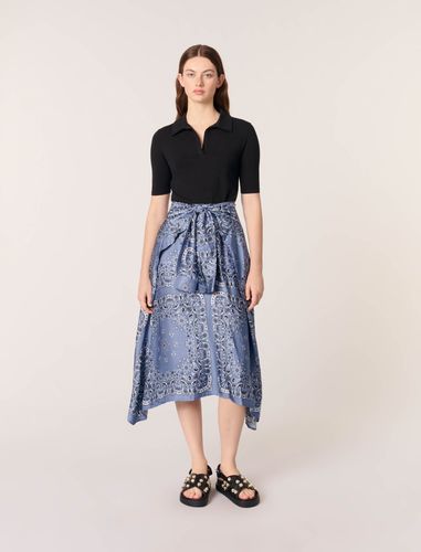 Robe Trompe-l'ail Imprimée - Maje - Modalova