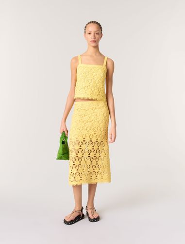 Jupe Longue En Crochet - Maje - Modalova