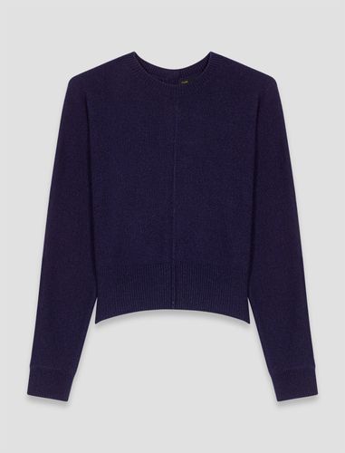 Pull À Manches Longues En Maille - Bleu - Maje - Modalova