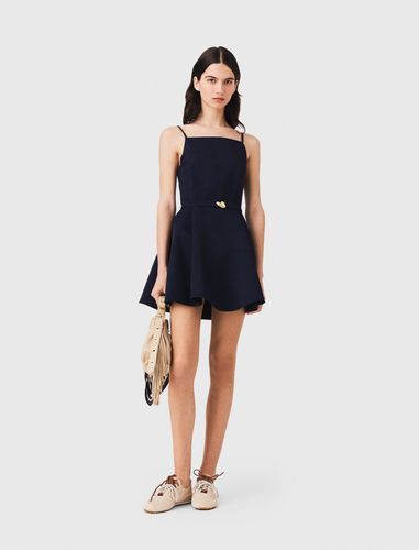 Robe Évasée À Bretelles - Bleu - Maje - Modalova