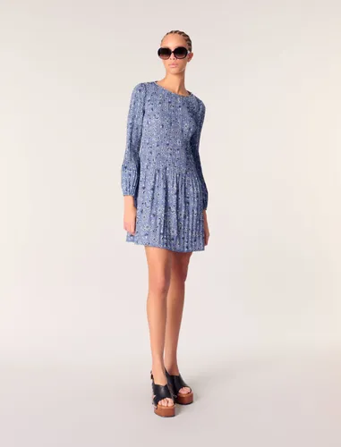 Robe Plissée Imprimée - Maje - Modalova
