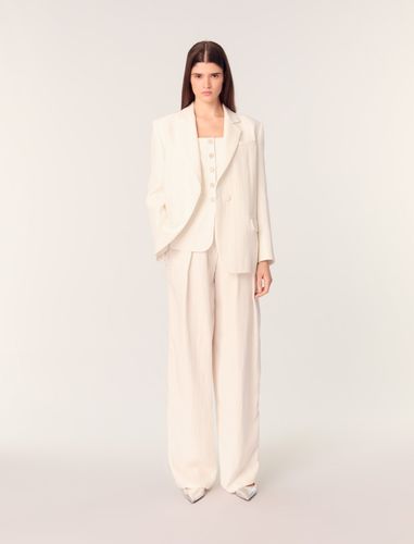 Veste De Tailleur - Blanc - Maje - Maje - Modalova