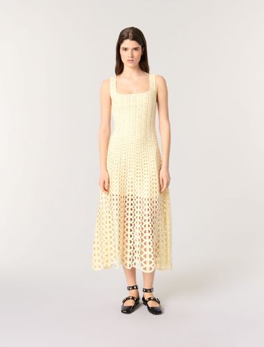 Robe Midi En Crochet Strassé - Maje - Modalova