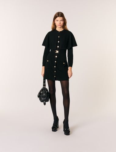 Robe Maille 2-en-1 Cape Amovible - Maje - Modalova