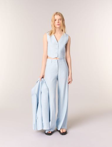Veston De Tailleur - Bleu - Maje - Maje - Modalova
