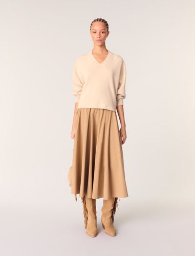 Pull Col V En Laine Melangée - Maje - Modalova