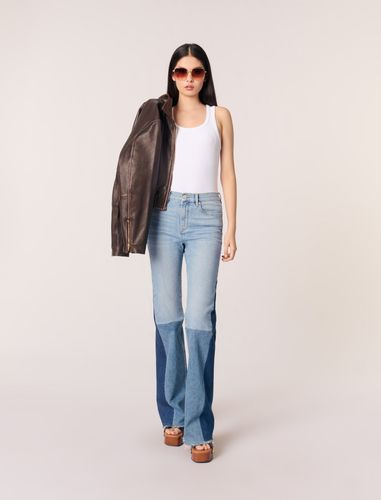 Jean Patchwork Tricolore - Maje - Modalova
