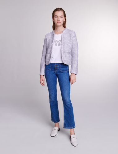 Cardigan En Maille Effet Tweed - Maje - Modalova