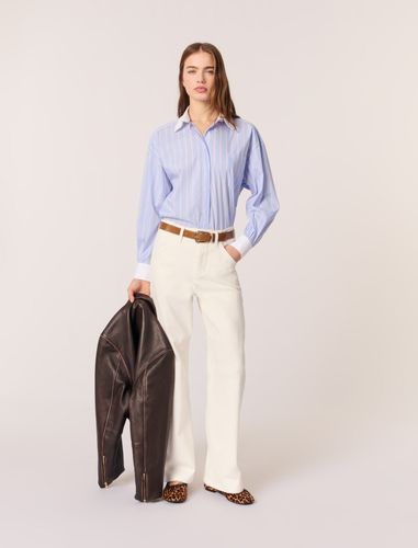 Chemise À Rayures Et Col À Perles - Maje - Modalova