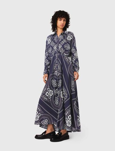 Robe Longue Fluide Imprimée - Maje - Modalova