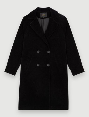 Manteau Droit Mi-long - Noir - Maje - Maje - Modalova