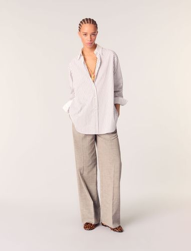 Chemise Strassée À Rayures - / - Maje - Modalova