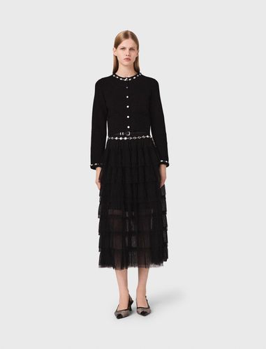 Cardigan Court Et Détails Bijoux - Maje - Modalova