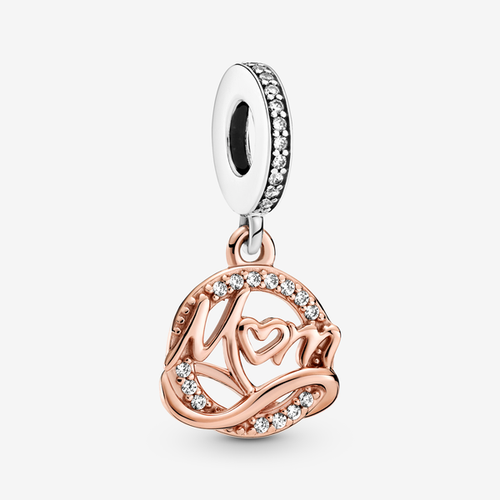 Charm Pendant Mum (Maman) Bicolore - Pandora - Modalova