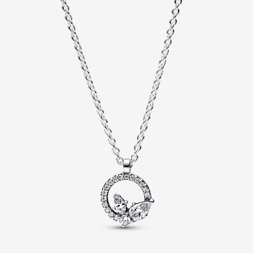 Collier Pendentif Cercle & Herbier Scintillant - Pandora - Modalova