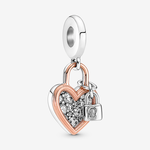 Charm Pendant Double Cadenas Cœur - Pandora - Modalova