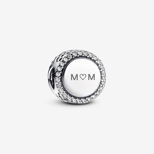 Charm Bouton Scintillant Gravable - Pandora - Modalova