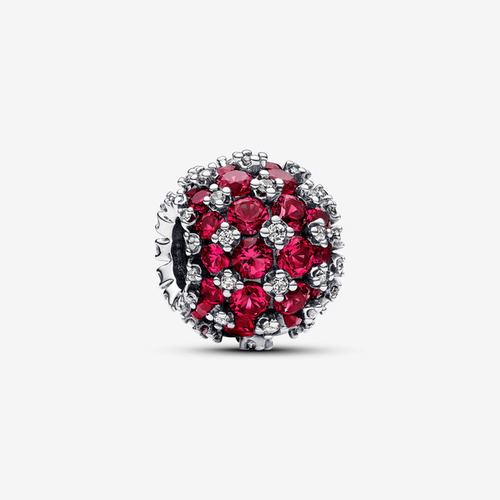 Charm Rose Rond Pavé Scintillant - Pandora - Modalova