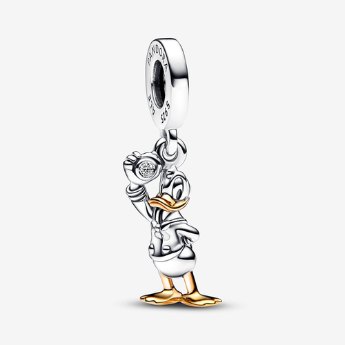 Charm Pendant Disney 100e anniversaire Donald avec diamant de synthèse - Pandora - Modalova