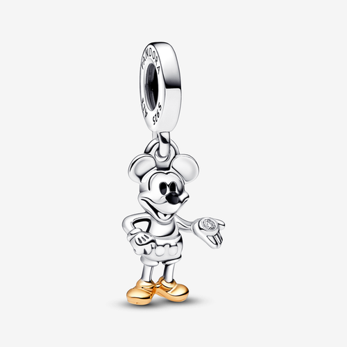 Charm Pendant Disney 100e anniversaire Mickey avec diamant de synthèse - Pandora - Modalova