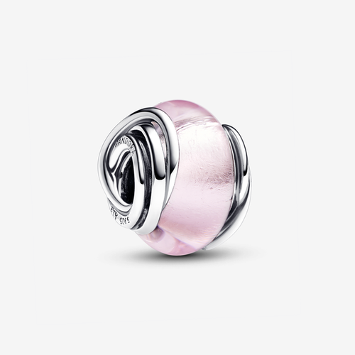 Charm Murano Rose et Cercles - Pandora - Modalova