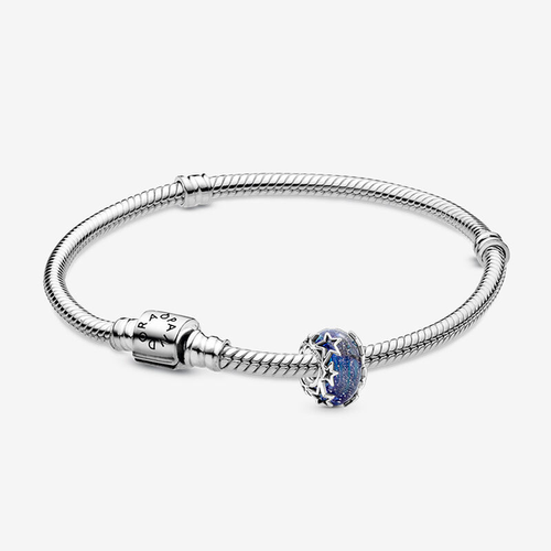 Bracelet Composé Murano Bleu Galaxie & Étoile - Pandora - Modalova