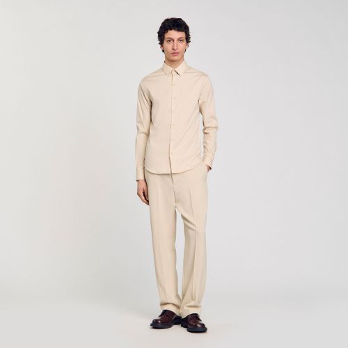 Chemise unie - Sandro Paris - Modalova