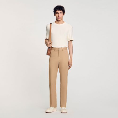 Pantalon chino droit - Sandro Paris - Modalova