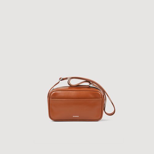 Petit sac en cuir lisse - Sandro Paris - Modalova