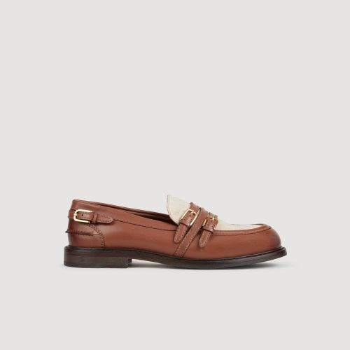 Mocassins en cuir brillant - Sandro Paris - Modalova
