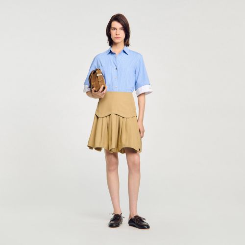 Chemise à carreaux oversize - Sandro Paris - Modalova