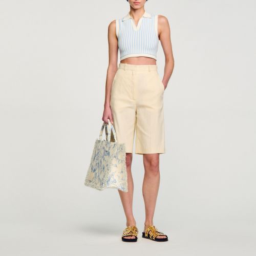 Top rayé en maille - Sandro Paris - Modalova