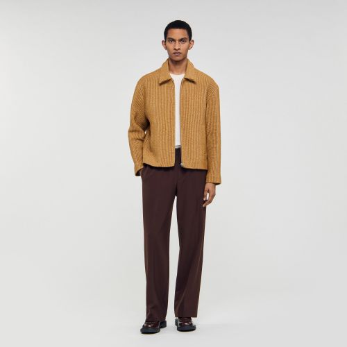 Blouson en raphia tressé - Sandro Paris - Modalova