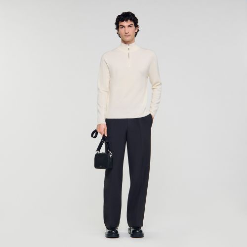 Pull en laine à col montant - Sandro Paris - Modalova