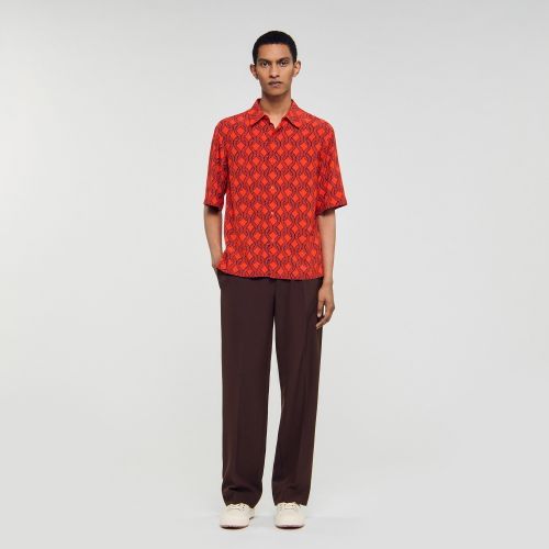 Chemise fluide imprimé corde - Sandro Paris - Modalova