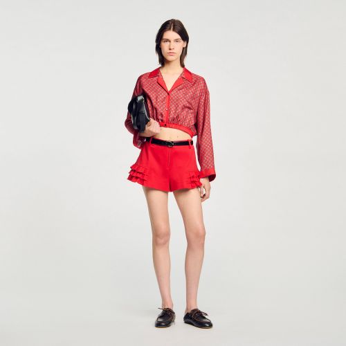 Chemise imprimé foulard - Sandro Paris - Modalova