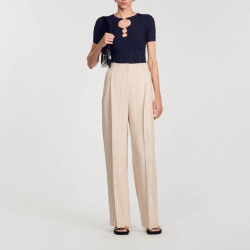 Top en maille scintillante - Sandro Paris - Modalova