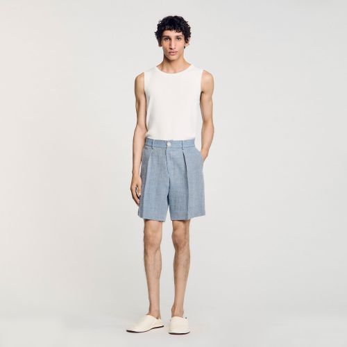 Short à pli - Sandro Paris - Modalova