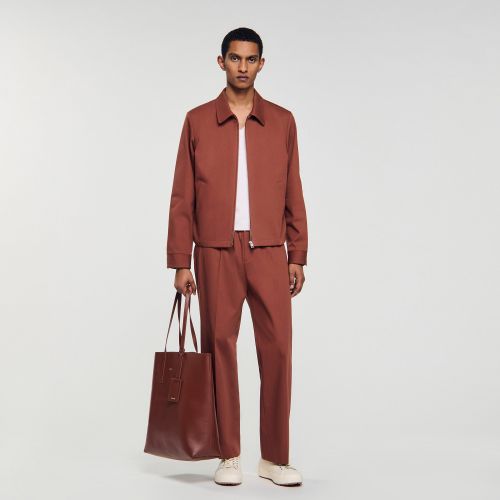 Blouson zippé en coton - Sandro Paris - Modalova