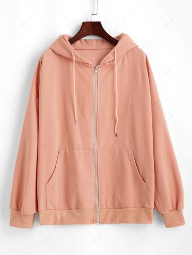 Sweat Capuche Surdimensionn Zipp avec Poches Cordon Taille unique - ZAFUL - Modalova