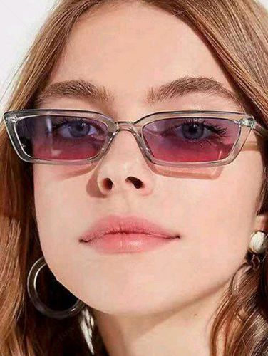 Retro Style Slim Transparent Eye Frame Sunglasses - Zaful - Modalova